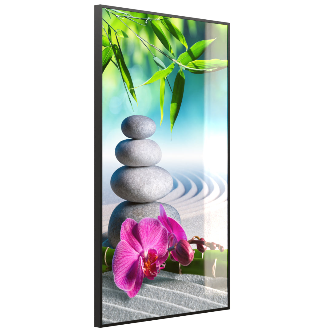 Glas Infrarotheizung 350-1200W Motiv 059h Zen Garten