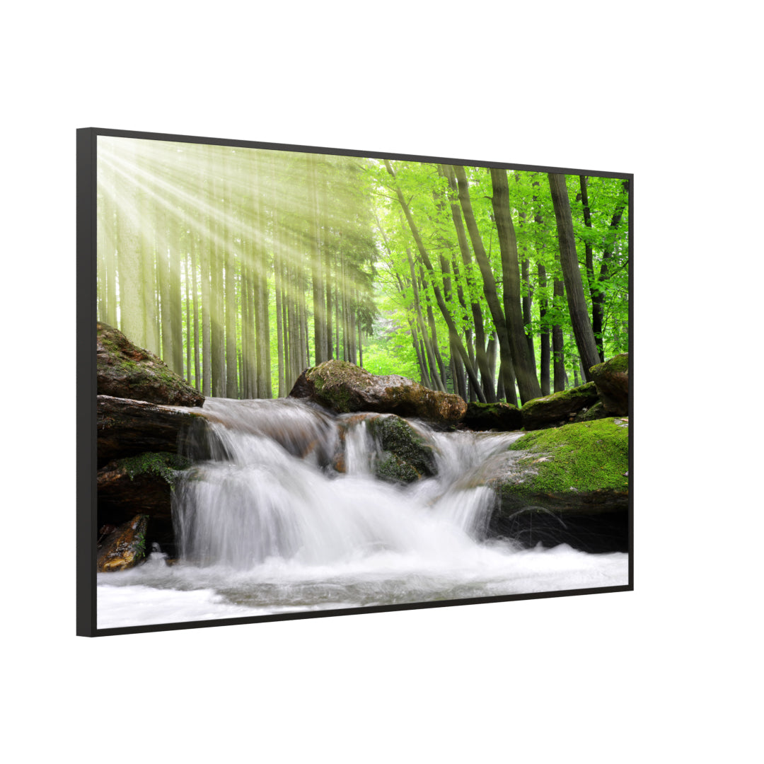 Bild Infrarotheizung 350-1200W Motiv 065 Wasserfall Wald