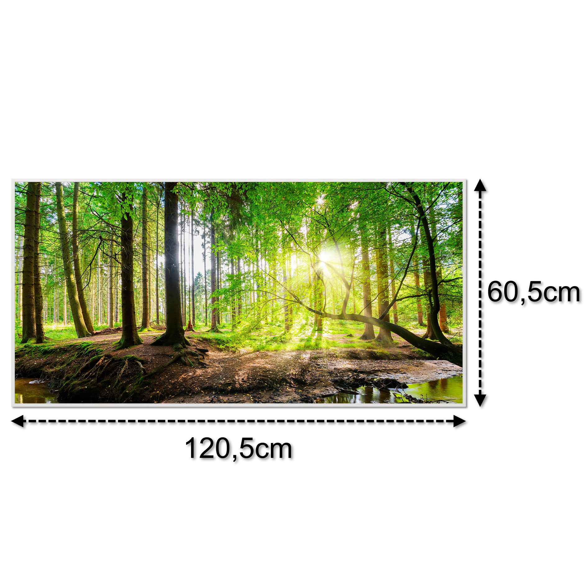 Bild Infrarotheizung 350-1200W Motiv 067 Wald Panorama