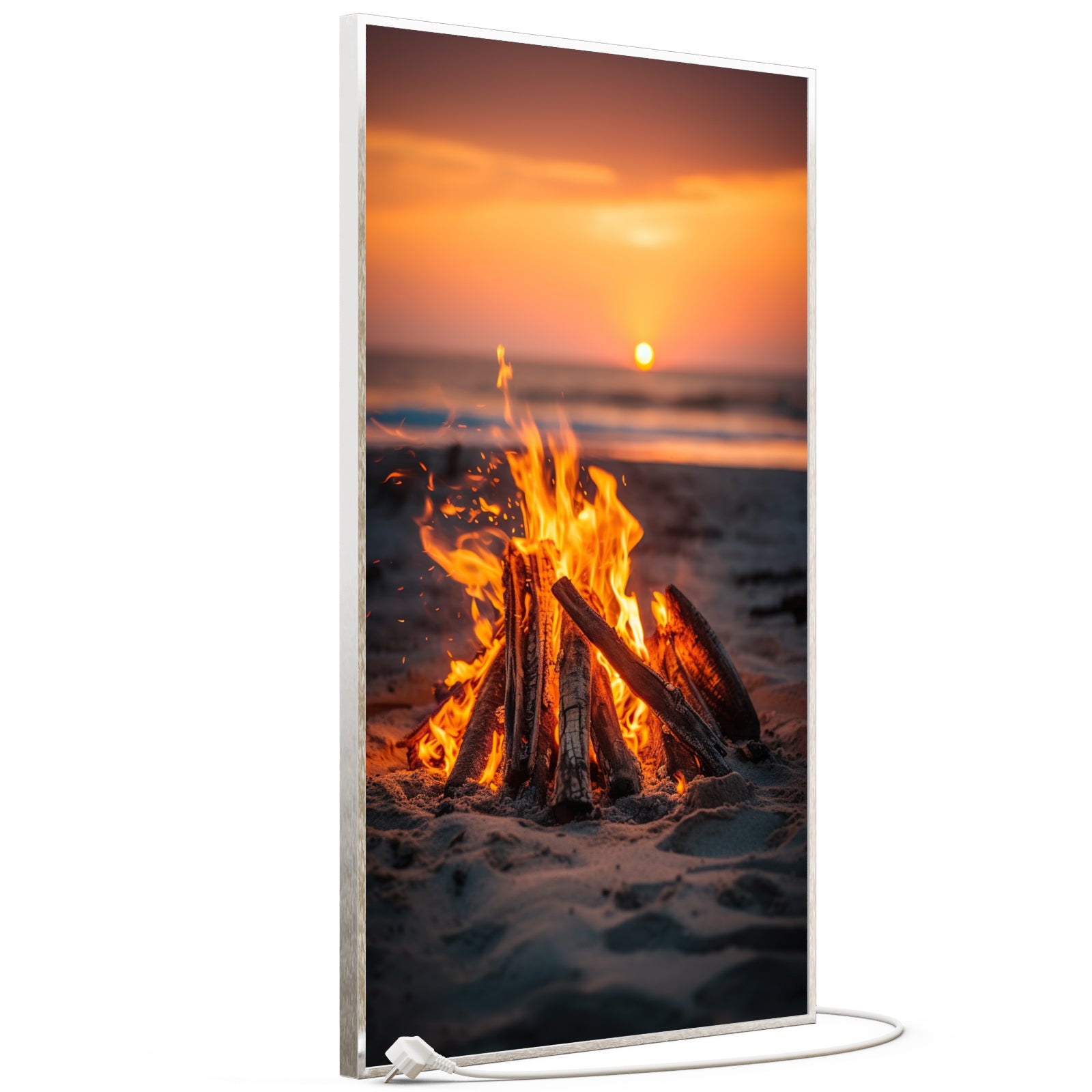 Bild Infrarotheizung 350-1200W Motiv 071H Feuer am Strand