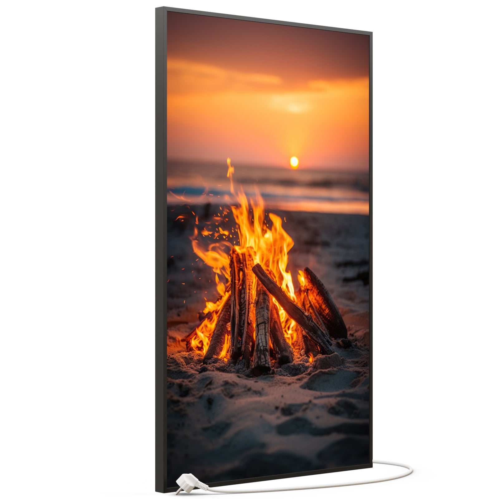 Bild Infrarotheizung 350-1200W Motiv 071H Feuer am Strand