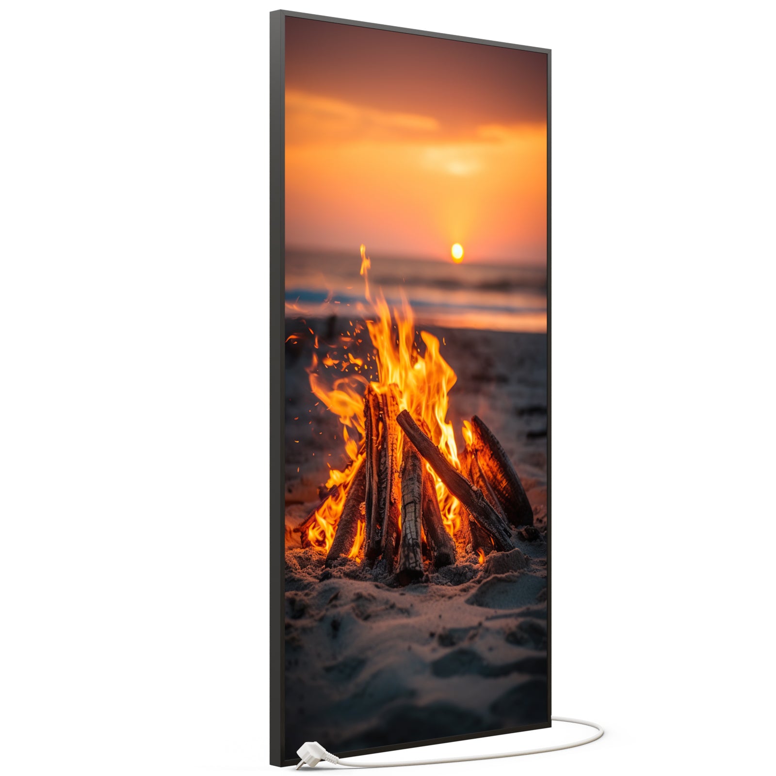 Bild Infrarotheizung 350-1200W Motiv 071H Feuer am Strand