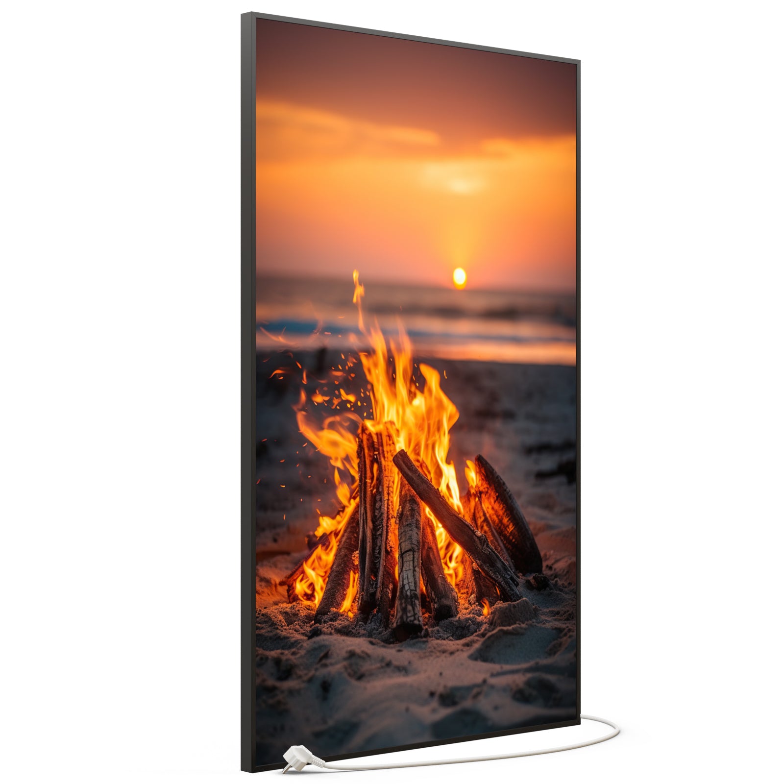 Bild Infrarotheizung 350-1200W Motiv 071H Feuer am Strand