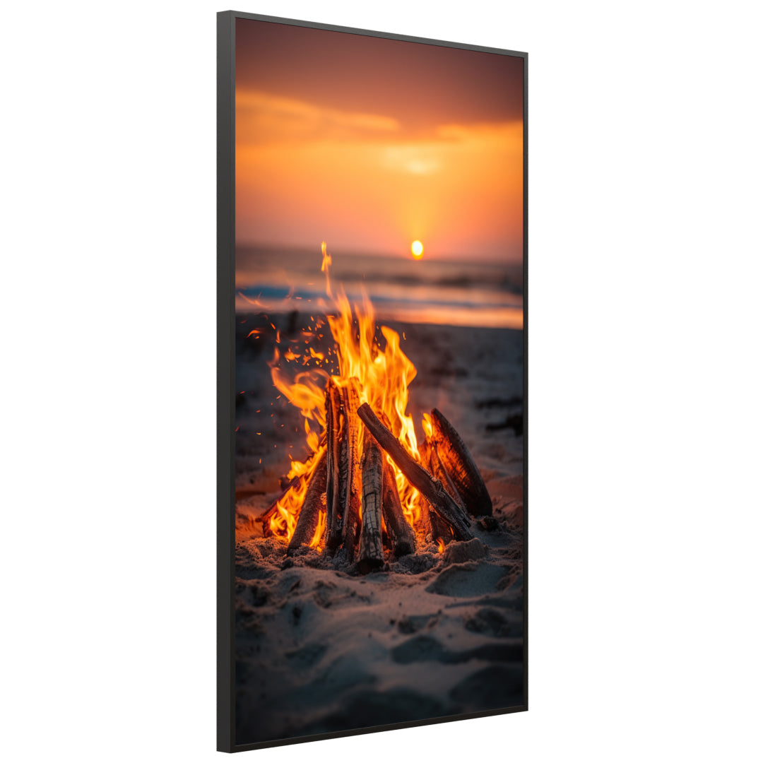 Bild Infrarotheizung 350-1200W Motiv 071H Feuer am Strand