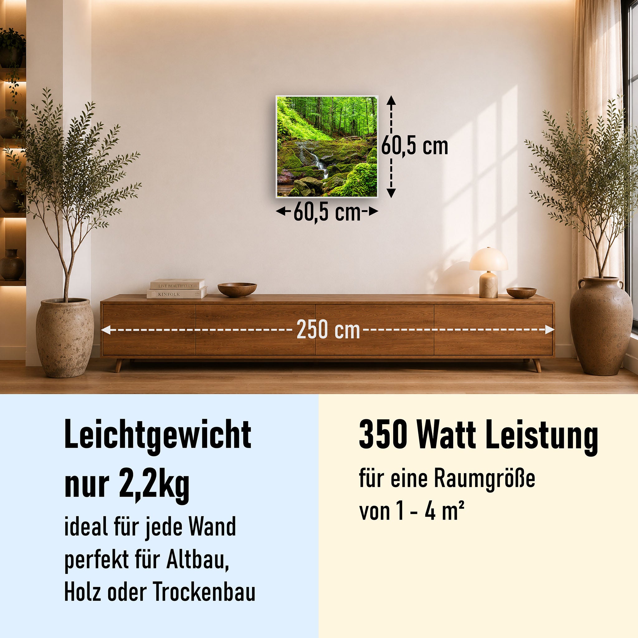 Bild Infrarotheizung 350-1200W Motiv 072 Waldbach
