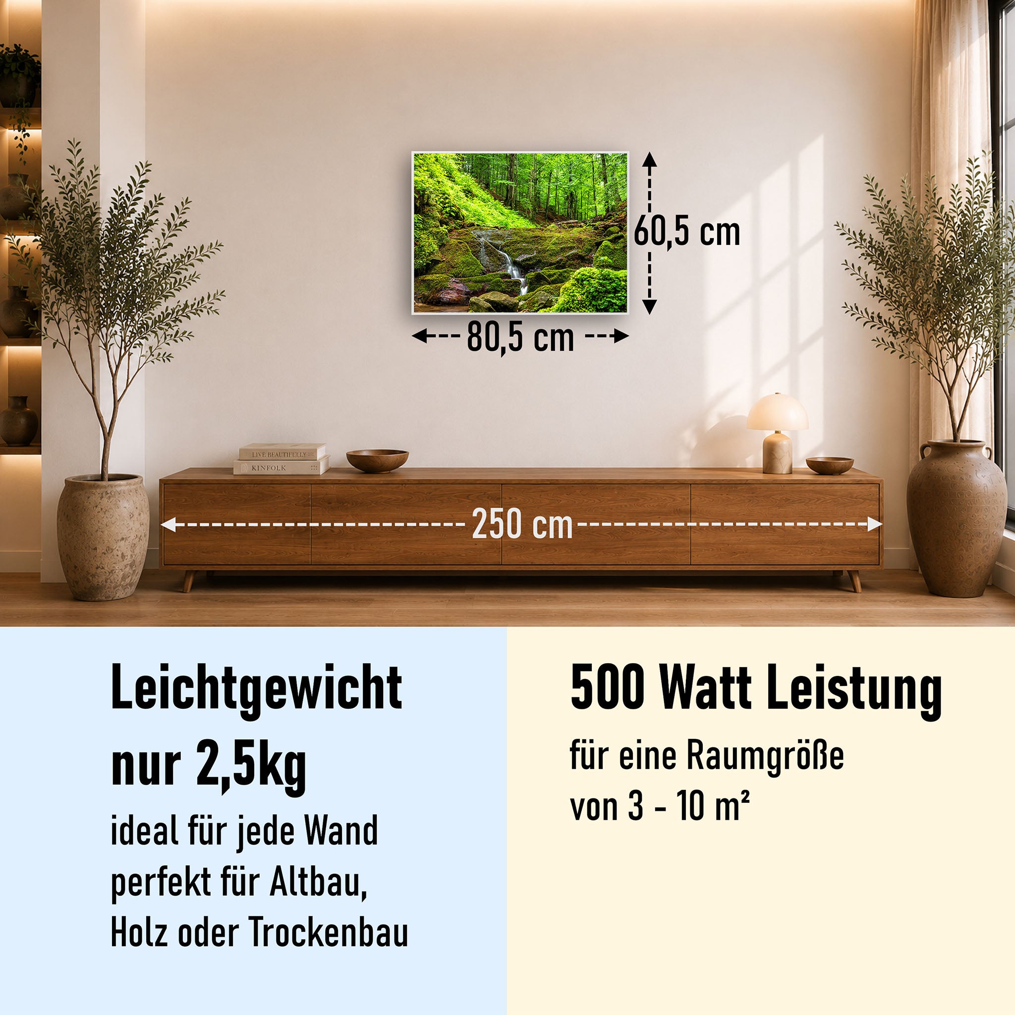 Bild Infrarotheizung 350-1200W Motiv 072 Waldbach