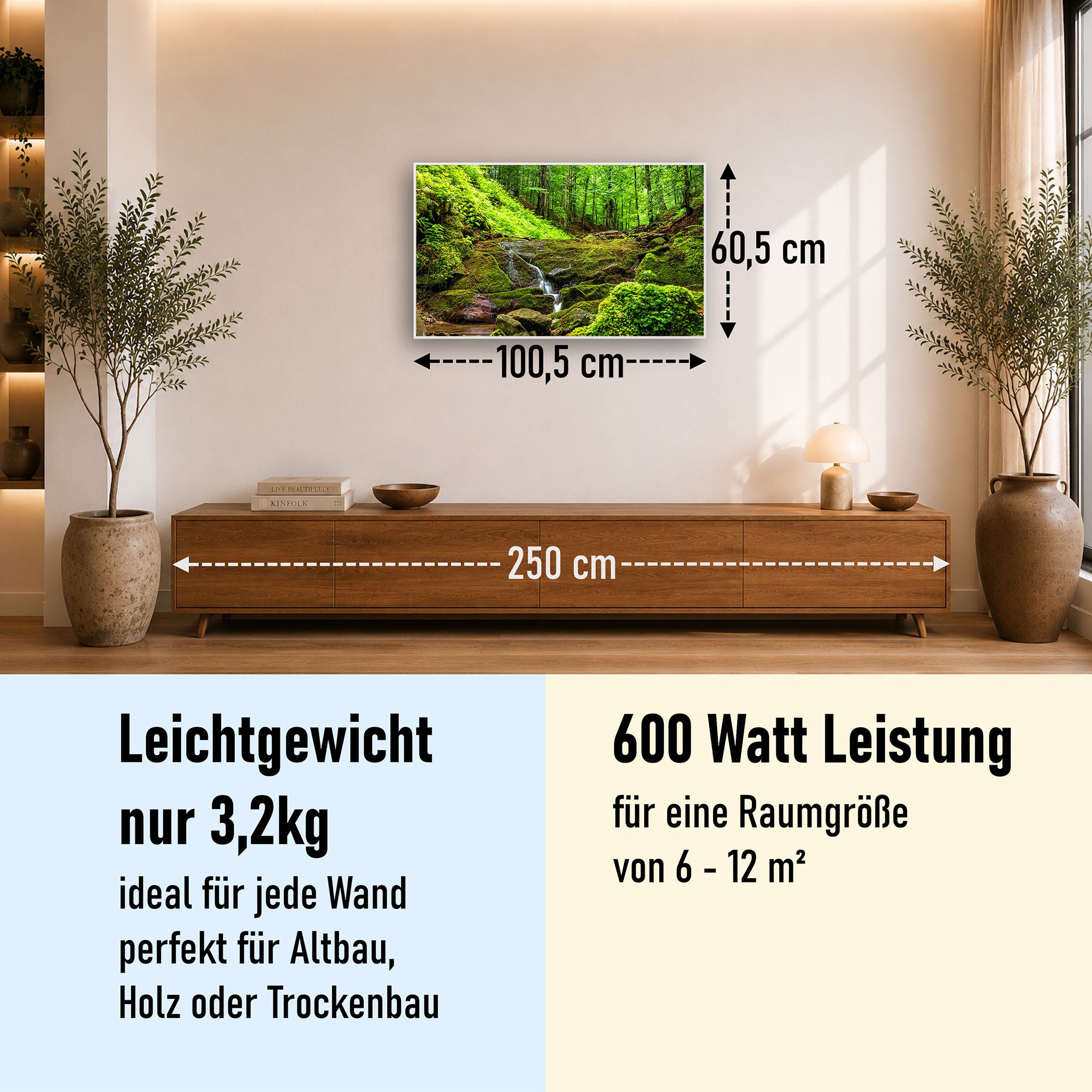 Bild Infrarotheizung 350-1200W Motiv 072 Waldbach