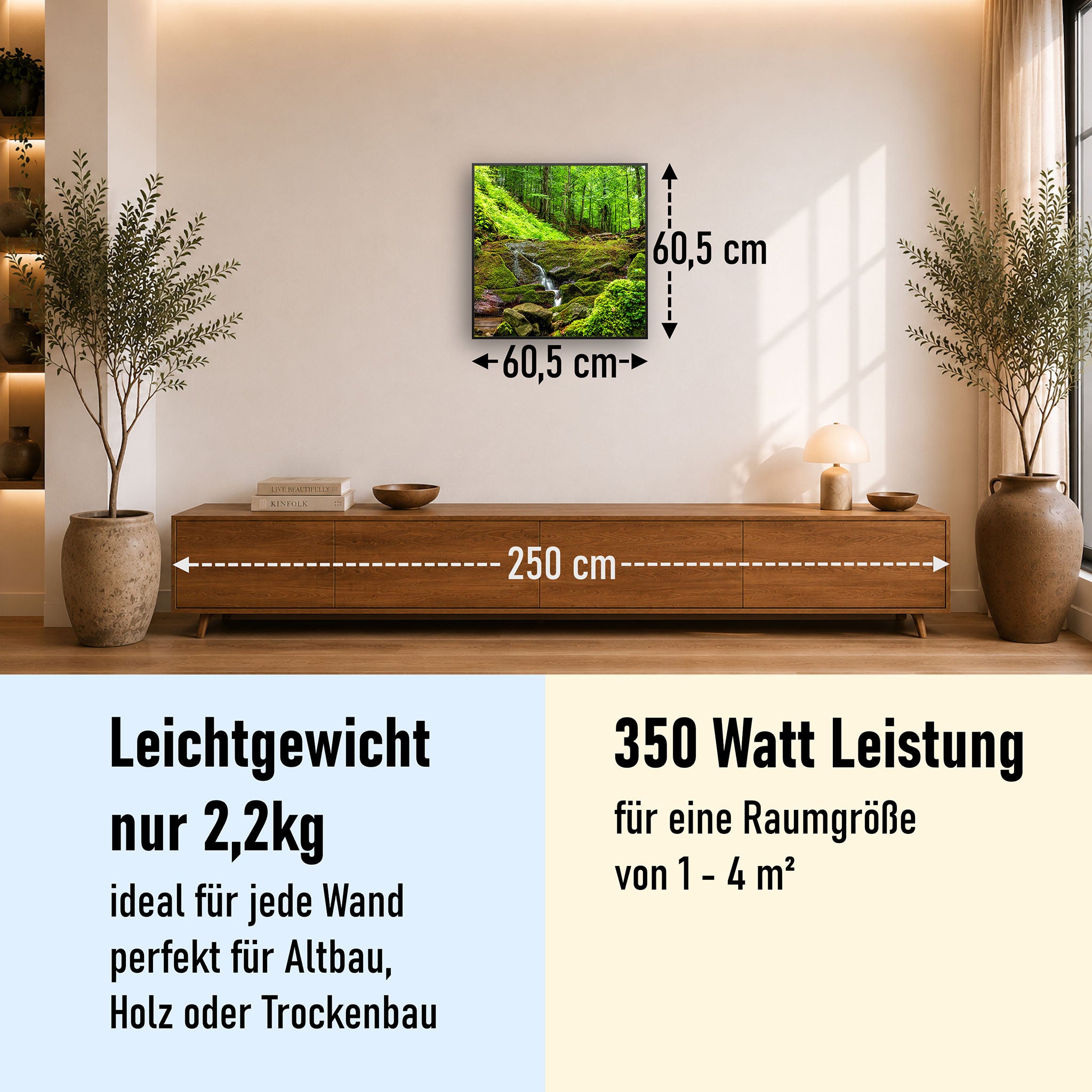 Bild Infrarotheizung 350-1200W Motiv 072 Waldbach
