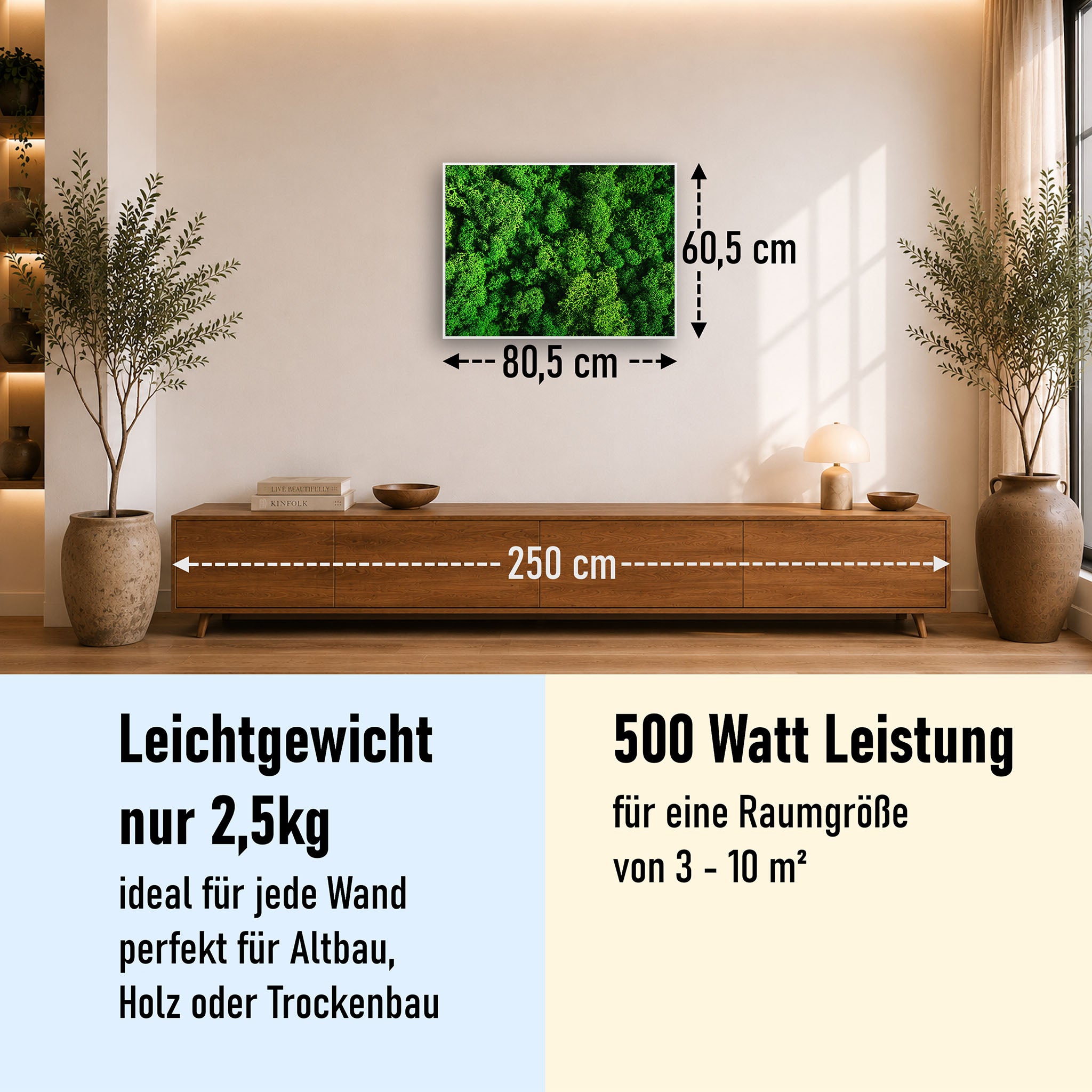 Bild Infrarotheizung 350-1200W Motiv 074 Moos