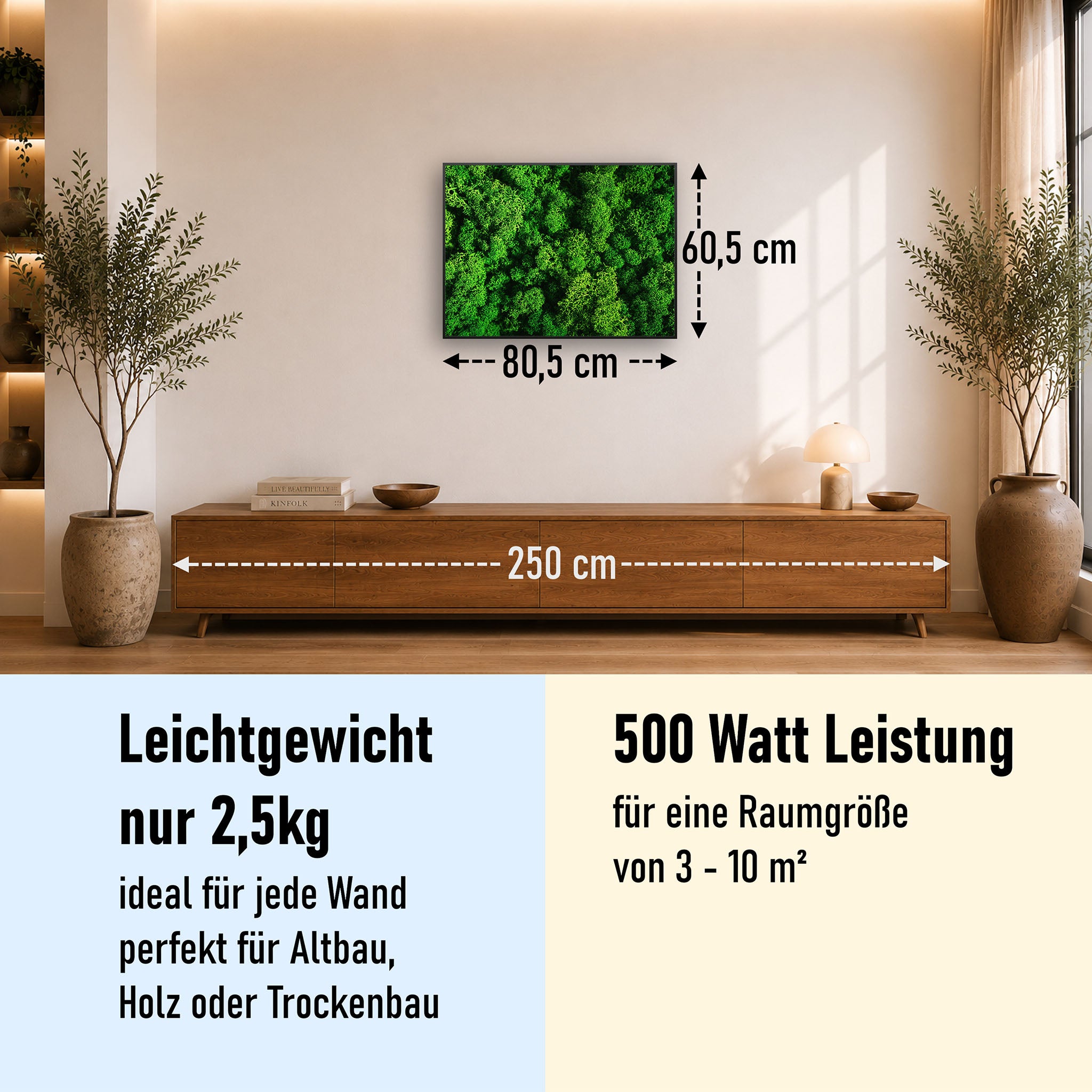 Bild Infrarotheizung 350-1200W Motiv 074 Moos