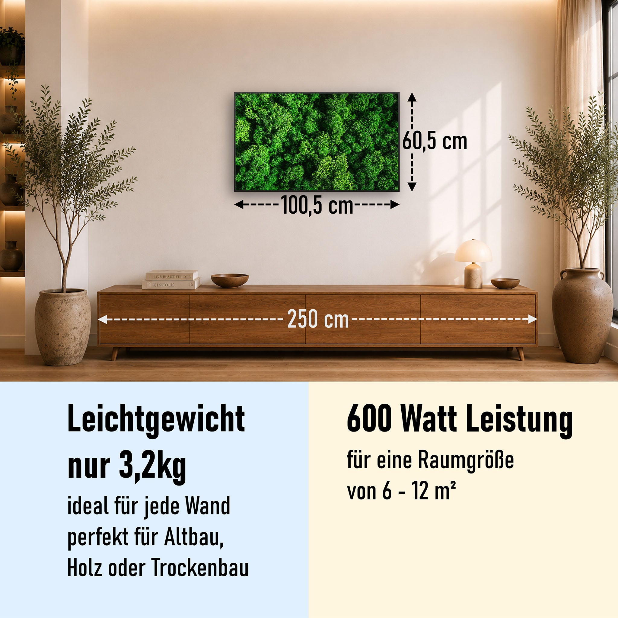 Bild Infrarotheizung 350-1200W Motiv 074 Moos