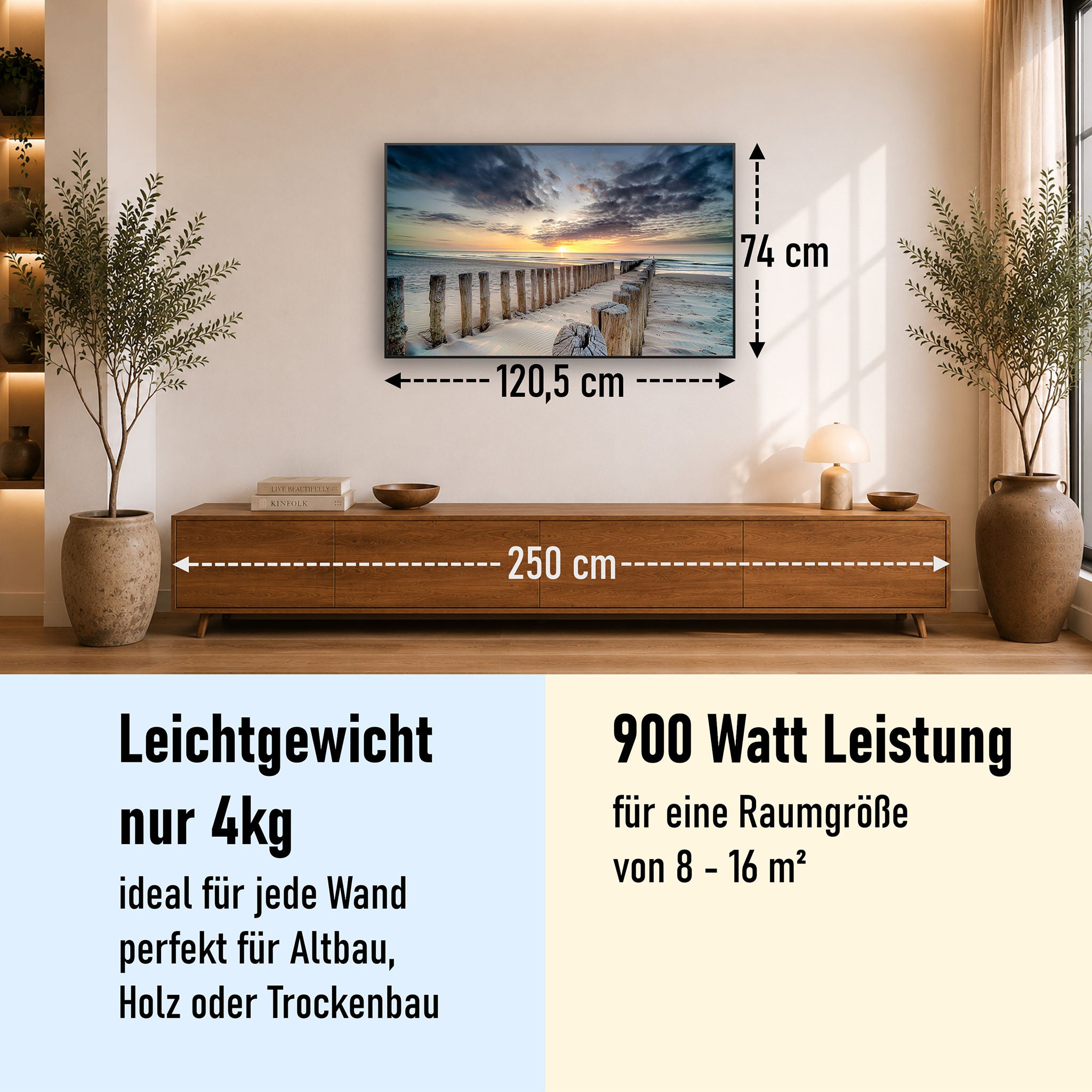 Bild Infrarotheizung 350-1200W Motiv 076 Wellenbrecher