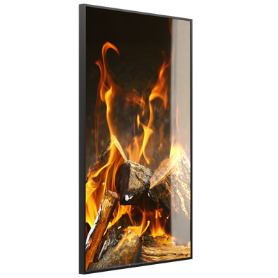 STEINFELD Deko Glas Wandbild Motiv 077h Feuerstelle