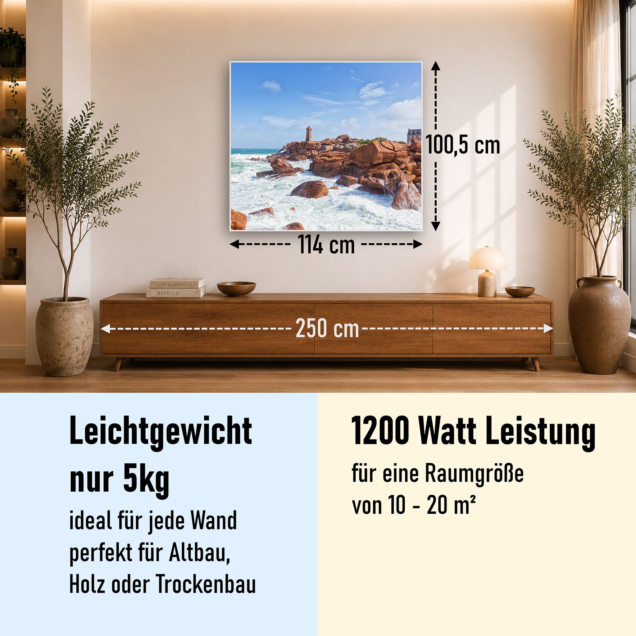 Bild Infrarotheizung 350-1200W Motiv 078 Leuchtturm