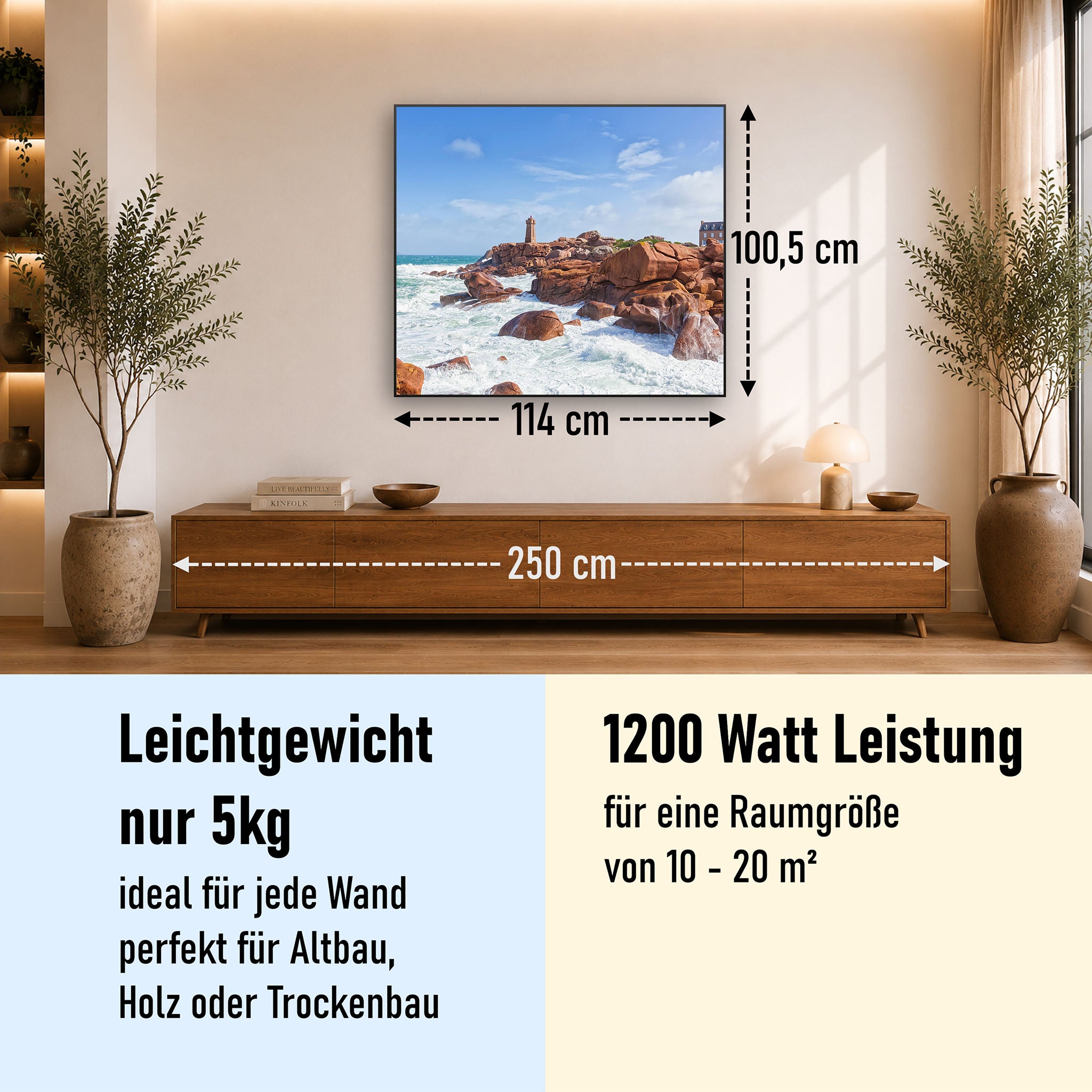Bild Infrarotheizung 350-1200W Motiv 078 Leuchtturm