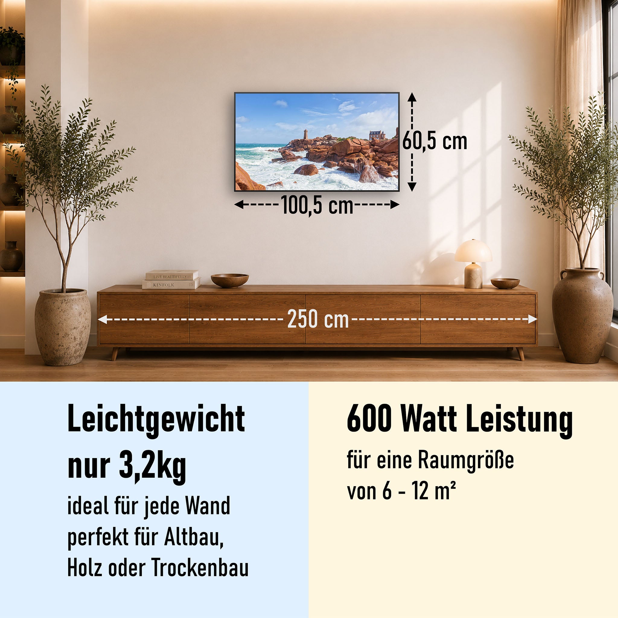 Bild Infrarotheizung 350-1200W Motiv 078 Leuchtturm