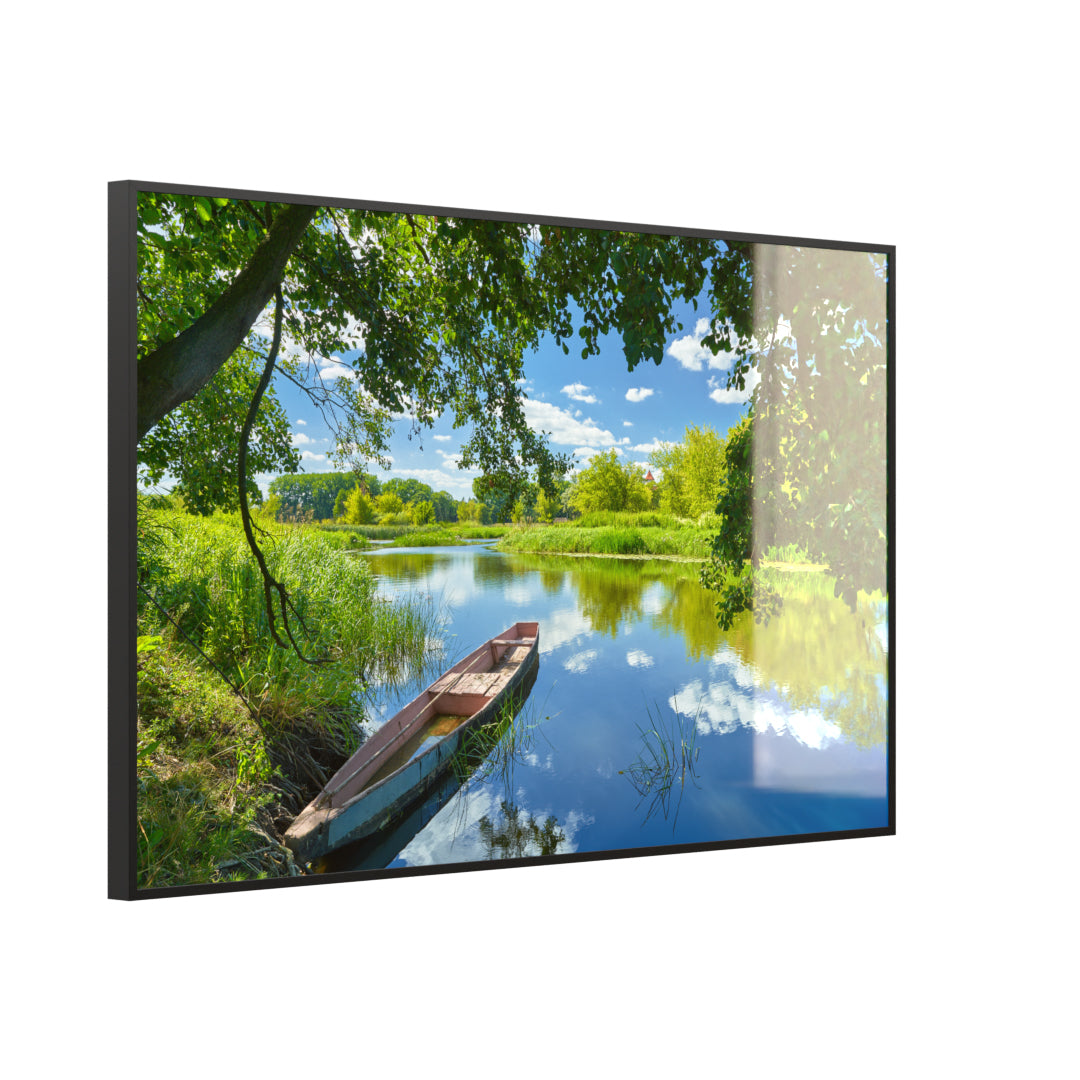 Glas Infrarotheizung 350-1200W Motiv 080 Boot am See