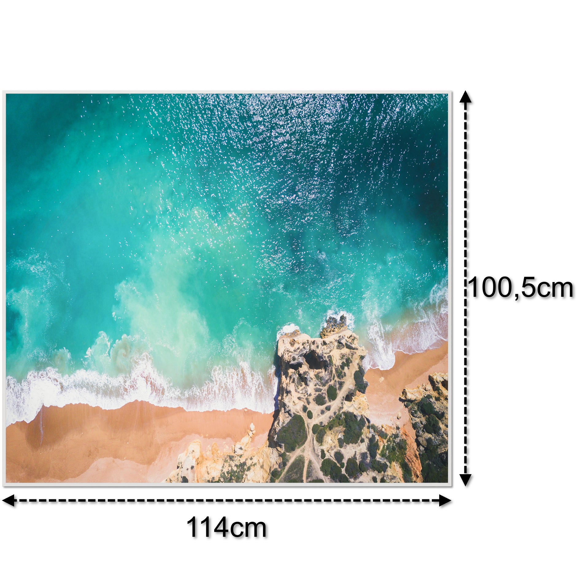 Bild Infrarotheizung 350-1200W Motiv 082 tropischer Sandstrand