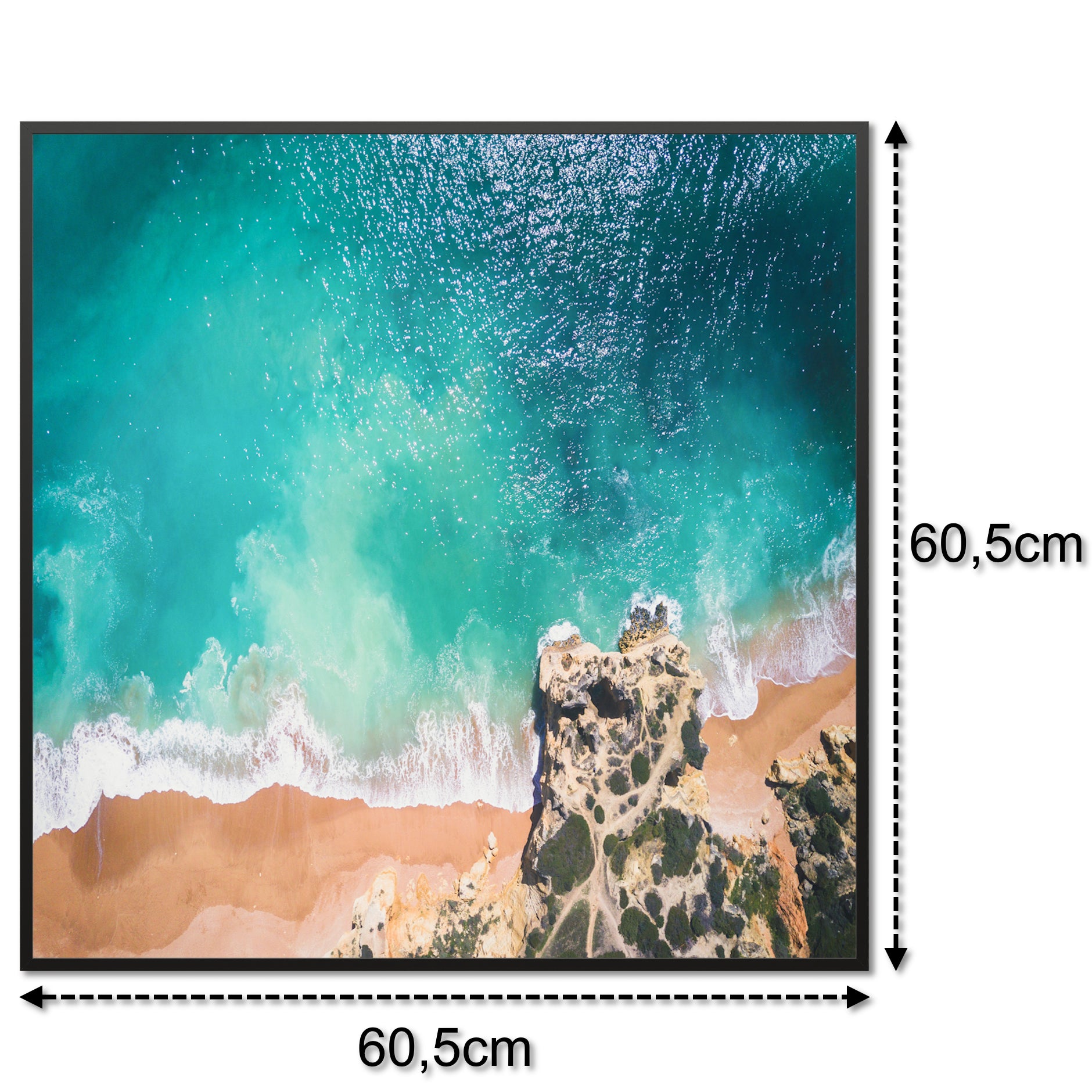 Bild Infrarotheizung 350-1200W Motiv 082 tropischer Sandstrand