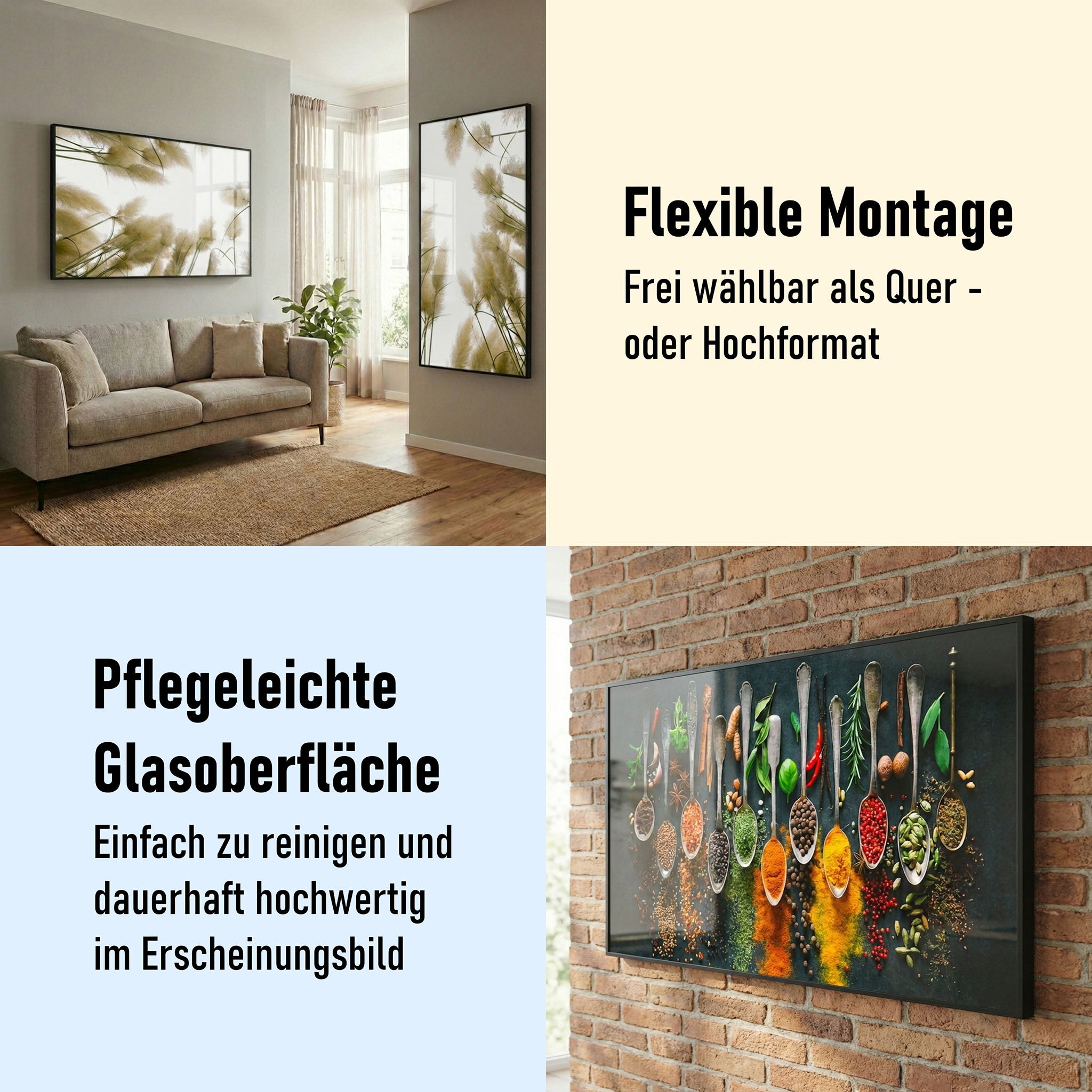 Glas Infrarotheizung 350-1200W Motiv 010 roter Baum