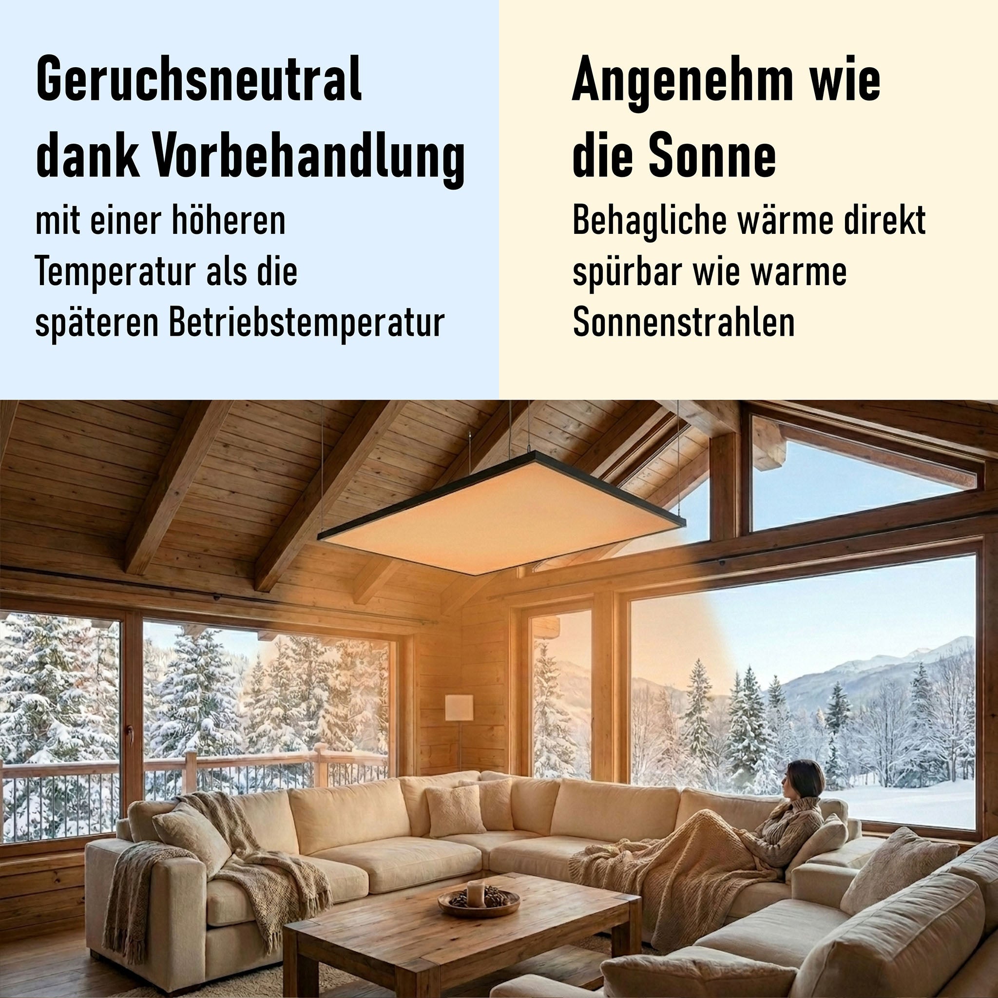 STEINFELD Decken Infrarotheizung 350-1200W Weiß