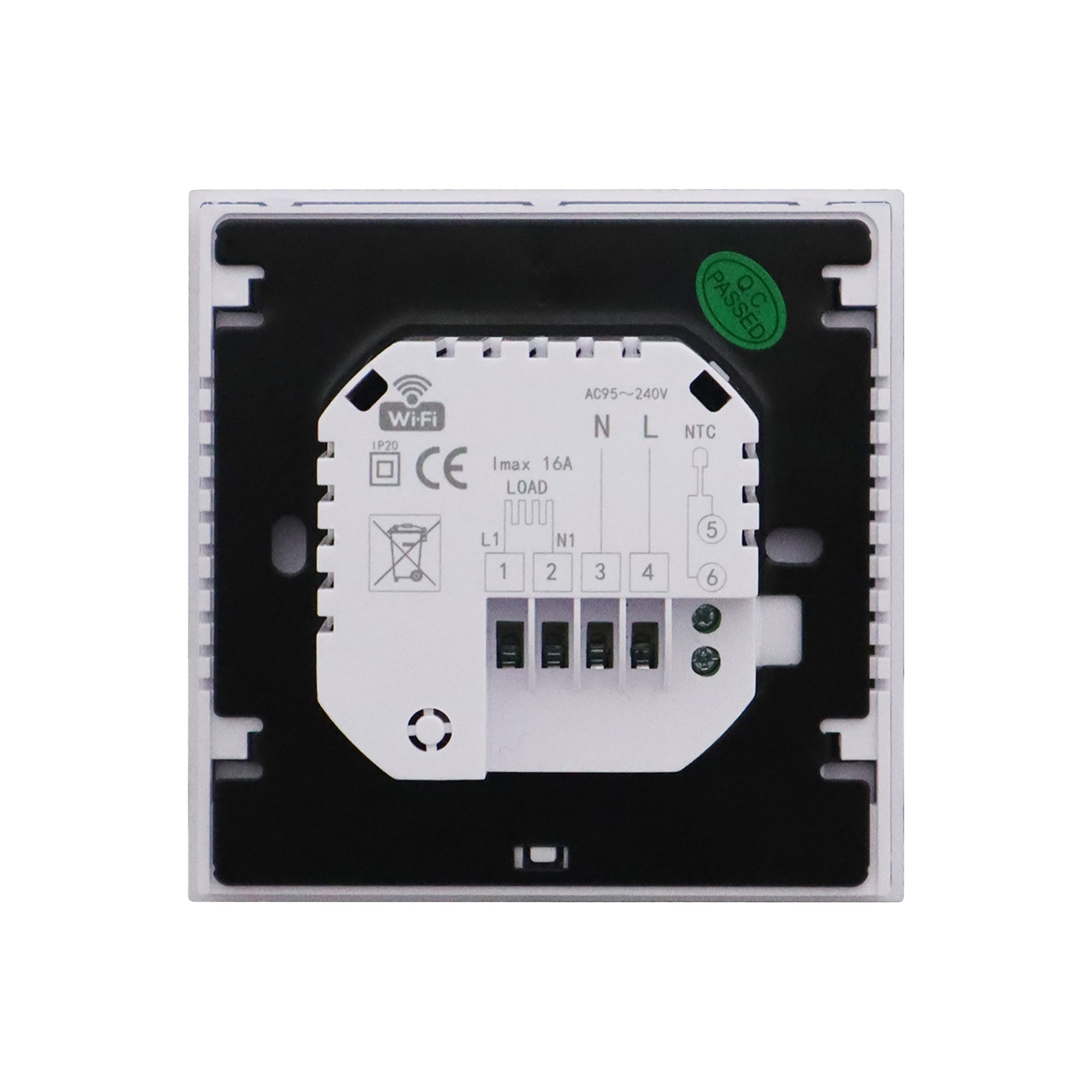 PT741-EI Raumthermostat mit WiFi Schwarz (Unterputz)