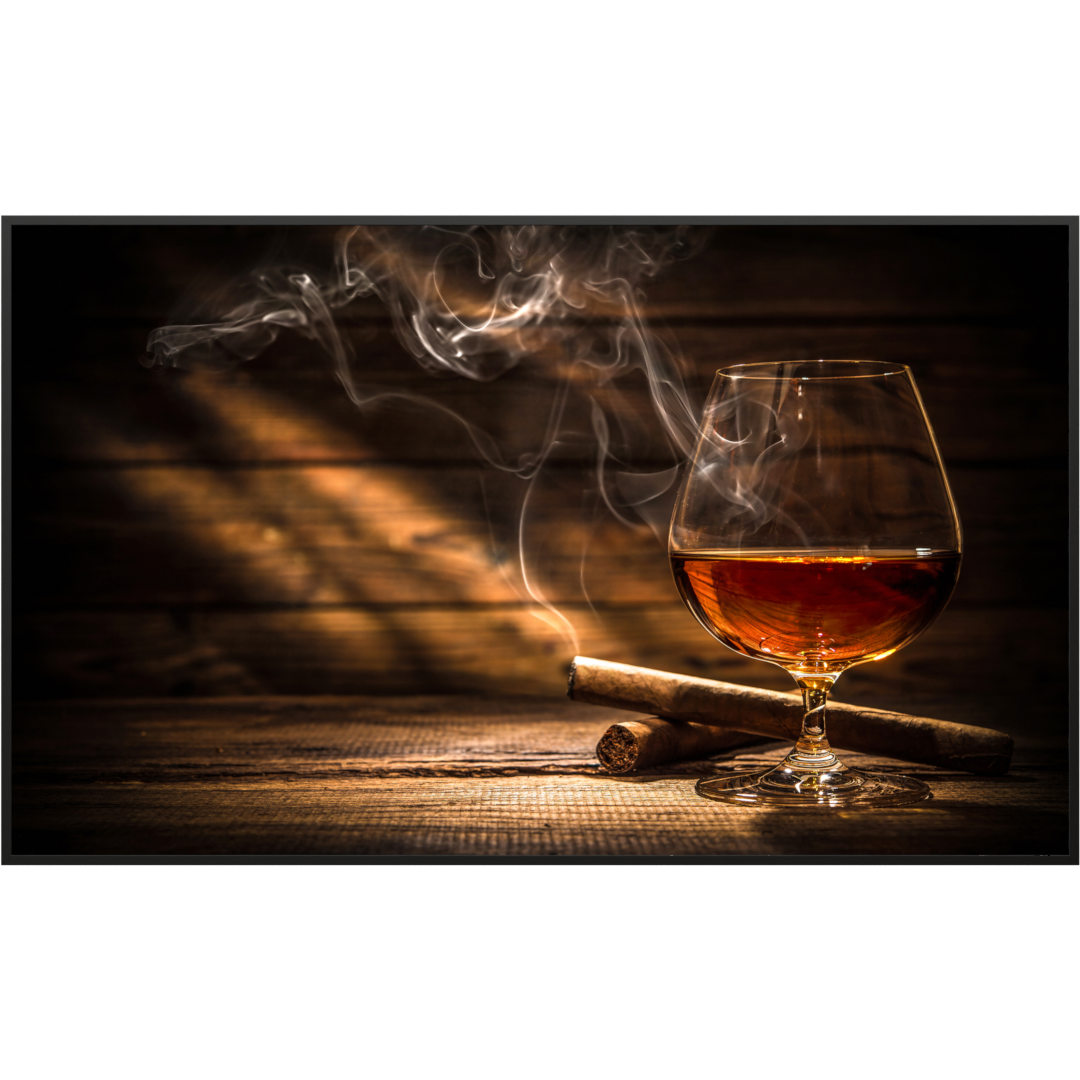 STEINFELD Bild Infrarotheizung 350-1200W Motiv 004 Whisky mit Zigarre