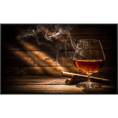 STEINFELD Bild Infrarotheizung 350-1200W Motiv 004 Whisky mit Zigarre