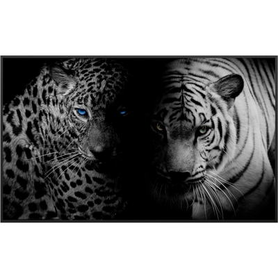STEINFELD Glas Infrarotheizung 350-1200W Motiv 006 Leopard und Tiger