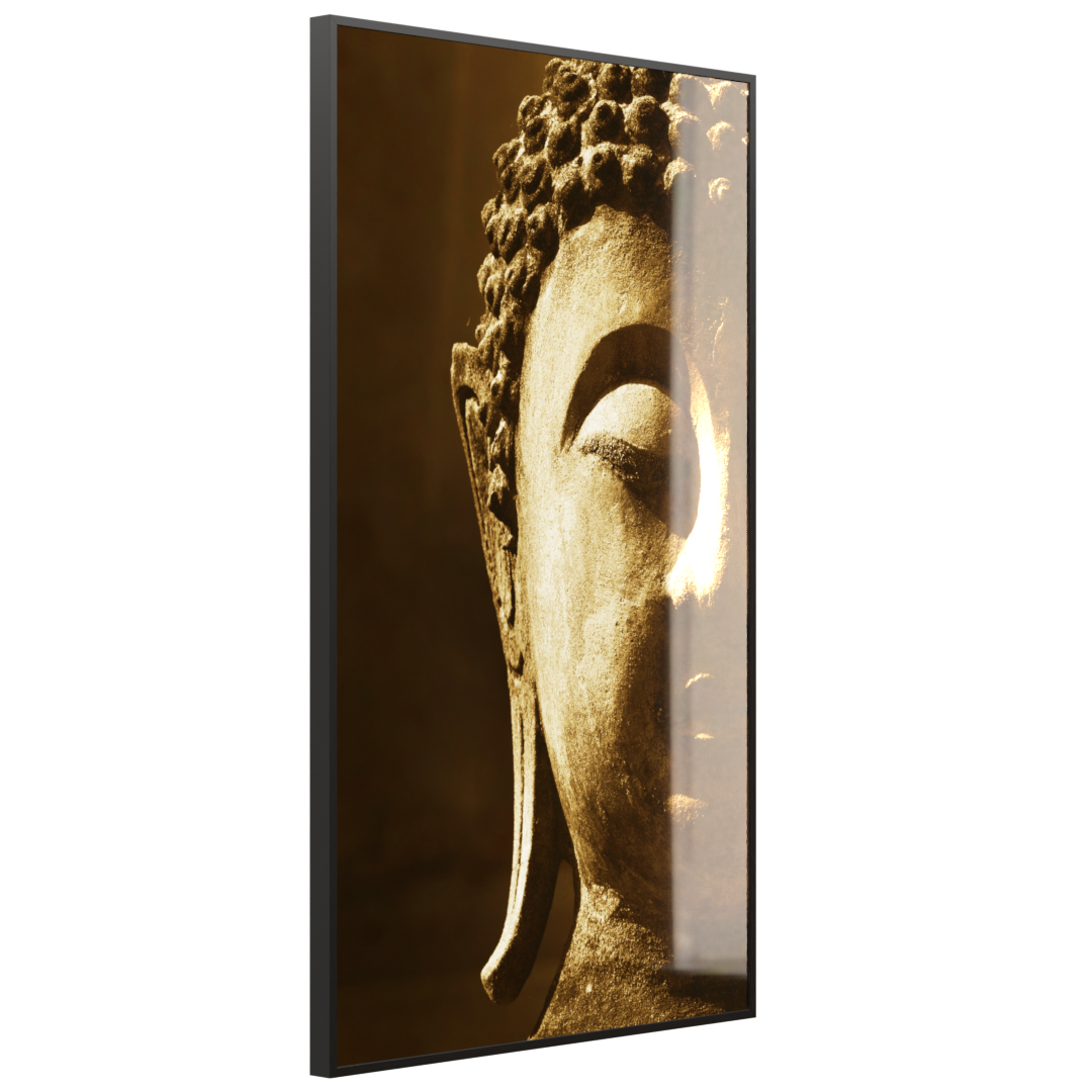 STEINFELD Glas Infrarotheizung 350-1200W Motiv 025H Buddha