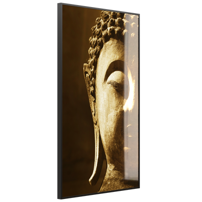 STEINFELD Glas Infrarotheizung 350-1200W Motiv 025H Buddha