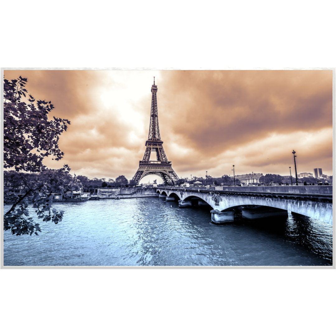Glas Infrarotheizung 350-1200W Motiv 027 Eiffelturm