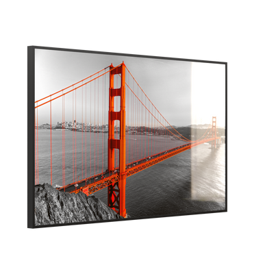 STEINFELD Glas Infrarotheizung 350-1200W Motiv 041 Golden Gate