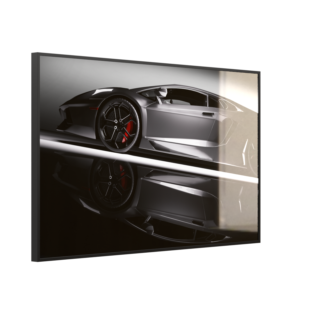 STEINFELD Deko Glas Wandbild Motiv 045 Sportwagen