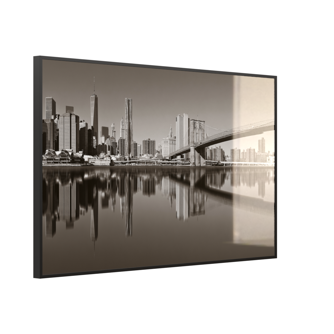 STEINFELD Glas Infrarotheizung 350-1200W Motiv 052 Brooklyn Bridge