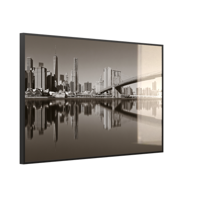 STEINFELD Glas Infrarotheizung 350-1200W Motiv 052 Brooklyn Bridge