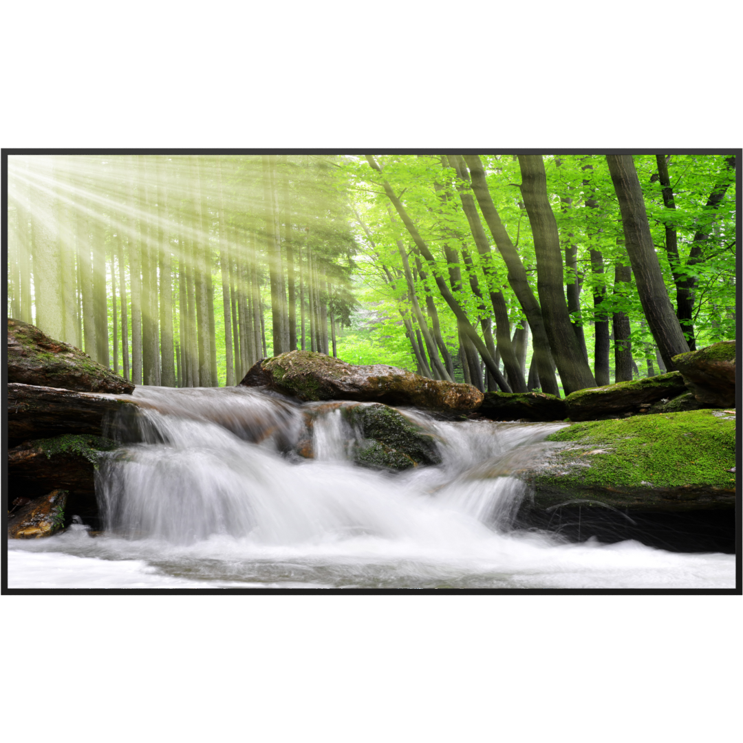 STEINFELD Bild Infrarotheizung 350-1200W Motiv 065 Wasserfall Wald