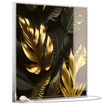 STEINFELD Glas Infrarotheizung 350-1200W Motiv 070 Goldenen Blättern
