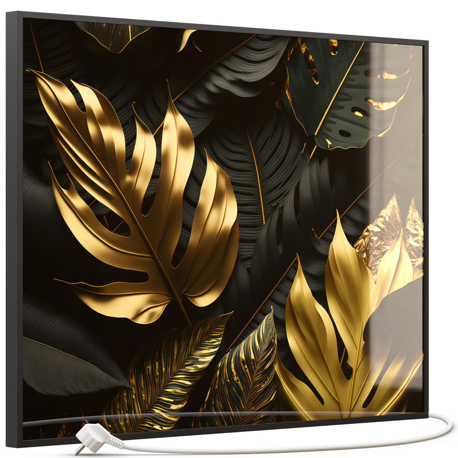Glas Infrarotheizung 350-1200W Motiv 070 Goldenen Blättern