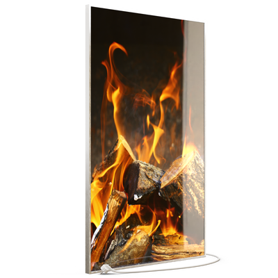 STEINFELD Glas Infrarotheizung 350-1200W Motiv 077h Feuerstelle