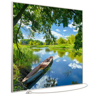 STEINFELD Bild Infrarotheizung 350-1200W Motiv 080 Boot am See