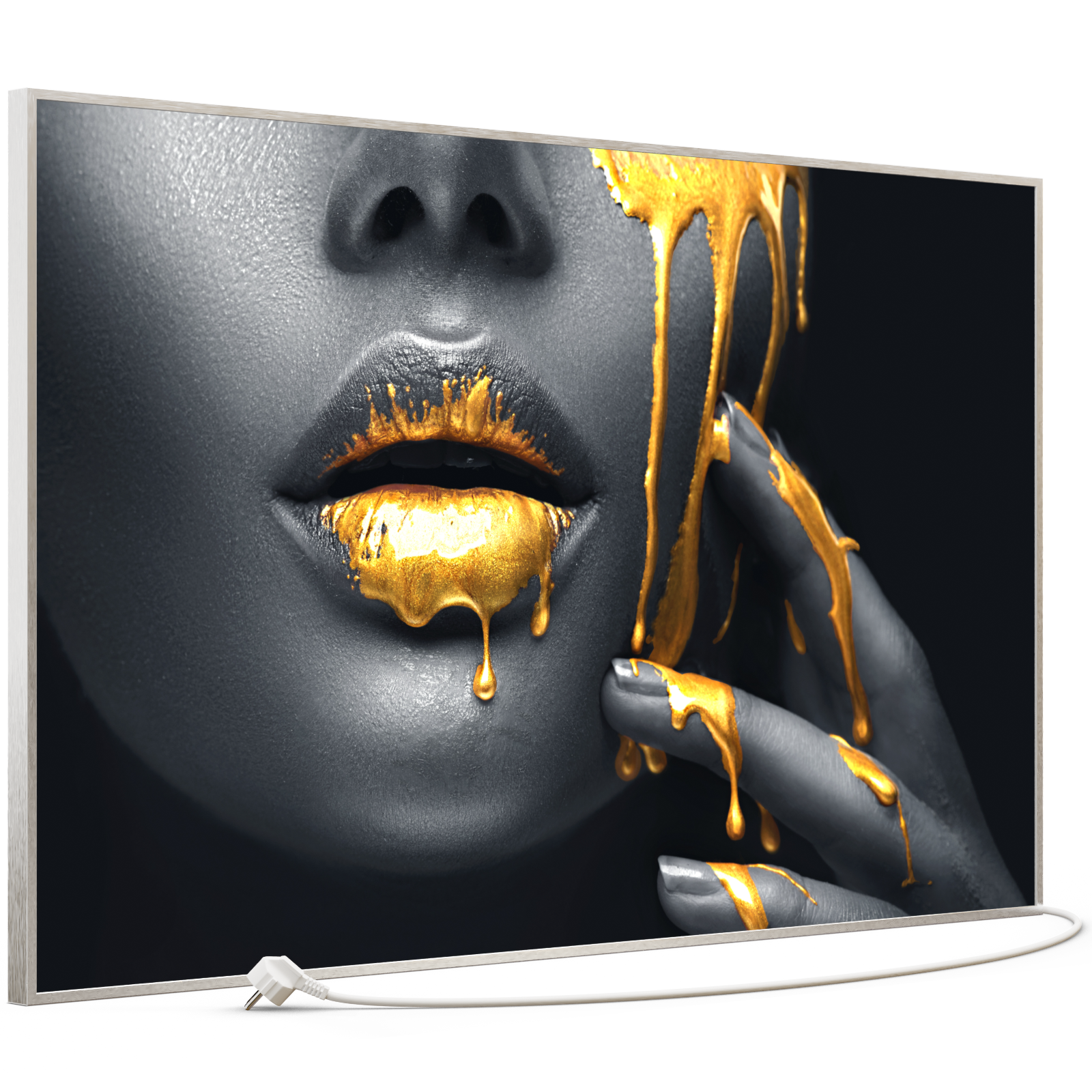 Bild Infrarotheizung 350-1200W Motiv 081 Goldene Lippen